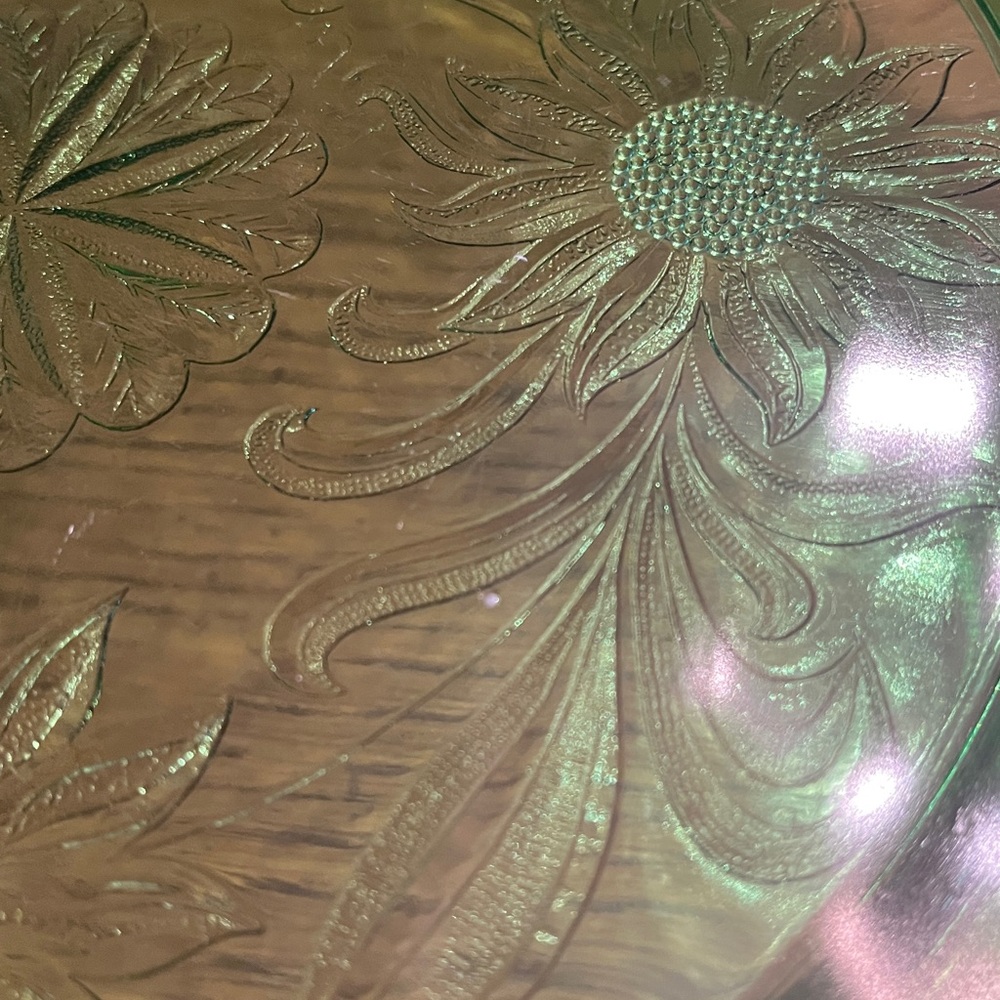 Vintage Jeanette sunflower cake plate - Picture 6 of 7